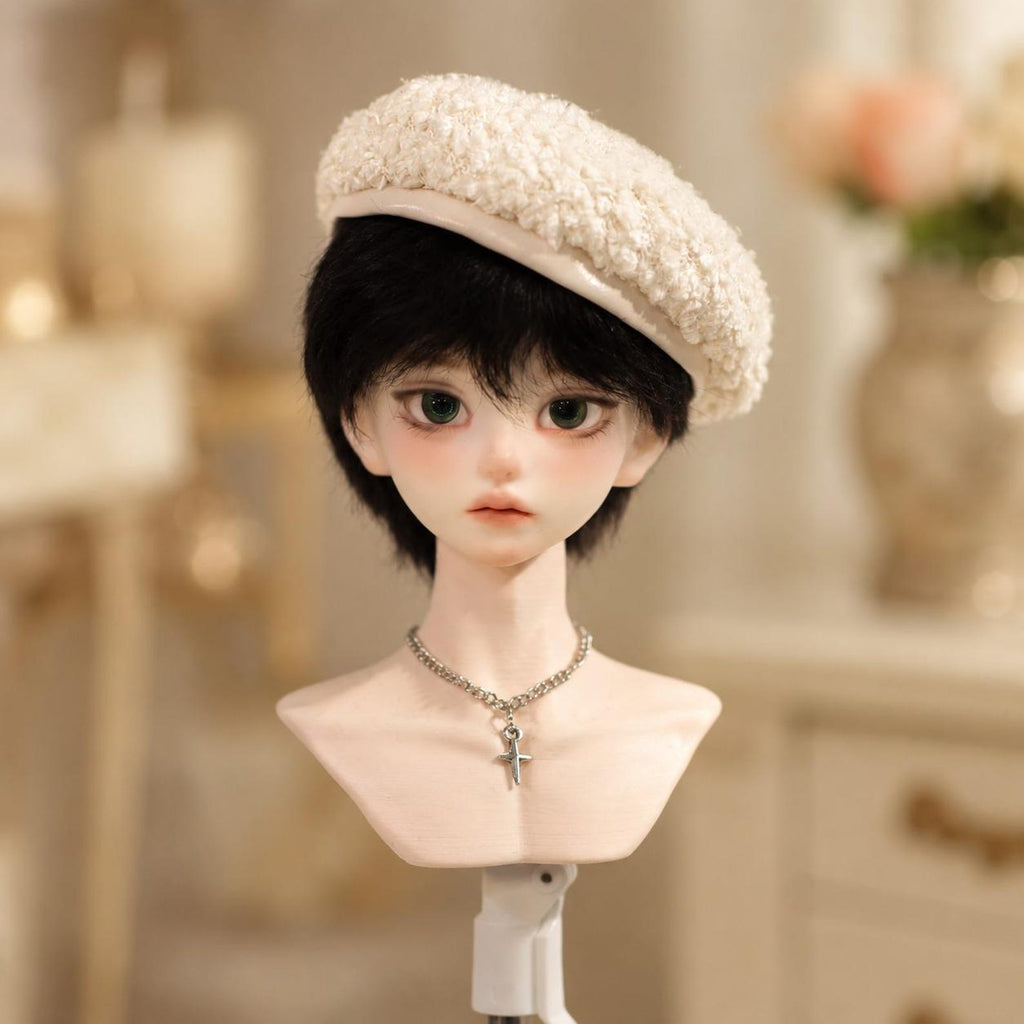 1/4 BJD Doll Beret Hat, Mini Doll Cap Accessory for Art Dolls and Collector Doll Styling