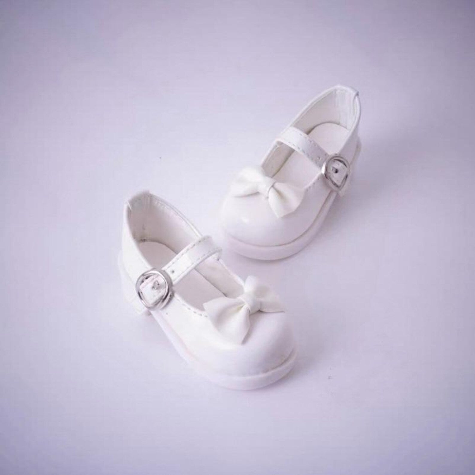 BJD Doll Mary Jane Shoes with Bow, Doll Dress Shoes for 1/6 1/4 1/3 BJD Dolls, Cute Miniature Doll Accessories