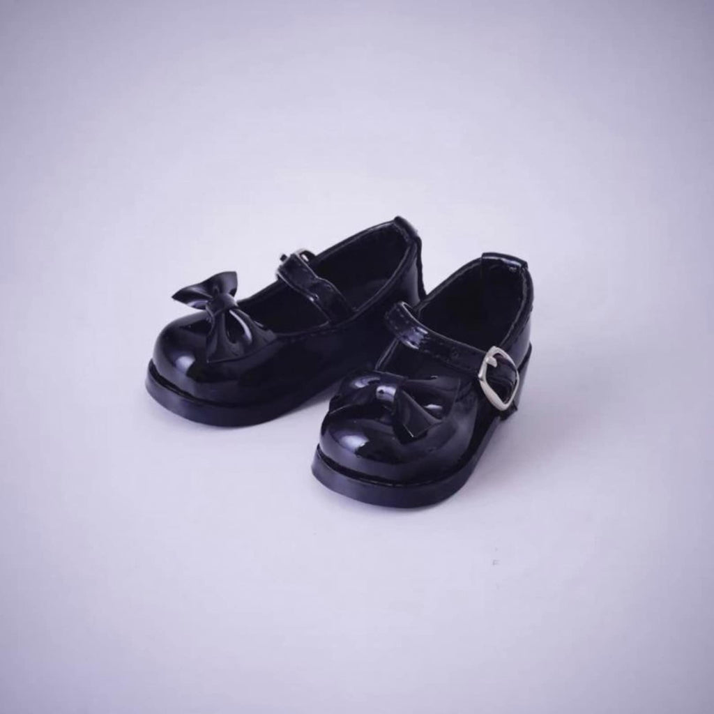 BJD Doll Mary Jane Shoes with Bow, Doll Dress Shoes for 1/6 1/4 1/3 BJD Dolls, Cute Miniature Doll Accessories