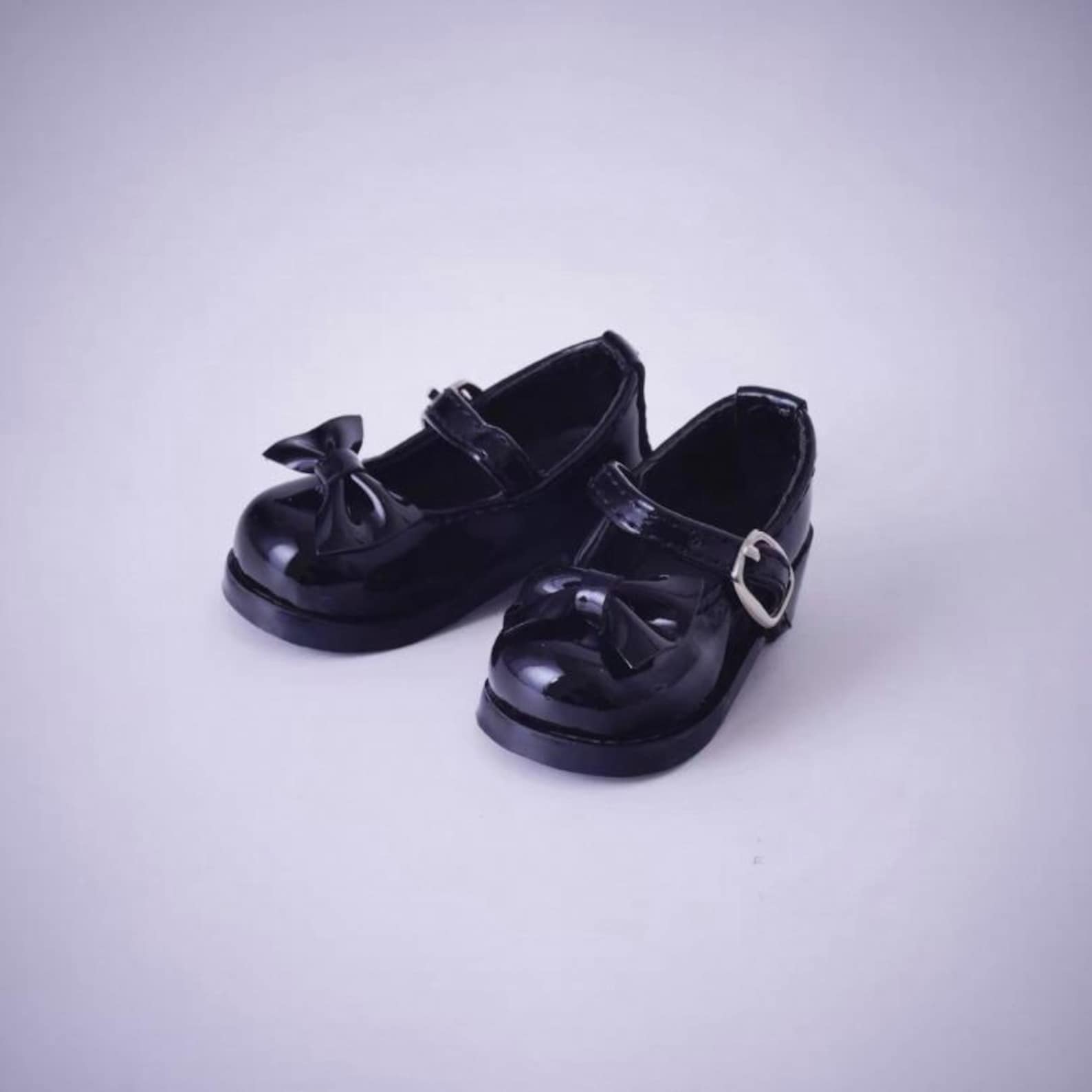BJD Doll Mary Jane Shoes with Bow, Doll Dress Shoes for 1/6 1/4 1/3 BJD Dolls, Cute Miniature Doll Accessories